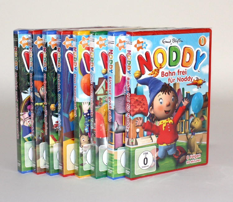 Noddy 1-8 DVD Sammlung Kinderfilme Enid Blyton Serie Filme Trick Filme ...