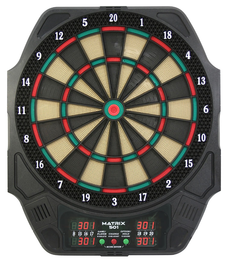 Carromco elektr. Dartboard Dartscheibe Dart MATRIX 501